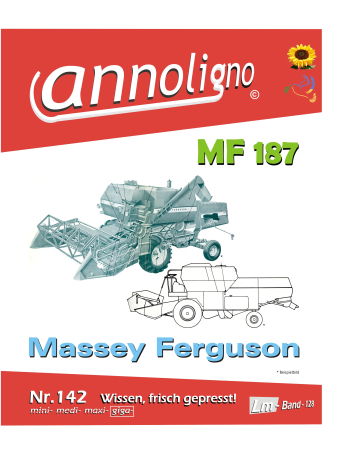 Massey Ferguson Mähdrescher Typ MF 187 Bild Ersatzteilliste mit Explosionszeichnungen in 3 Sprachen -  annoligno 142